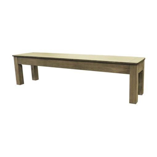 Weathered Grey 76-Inch Long Bench