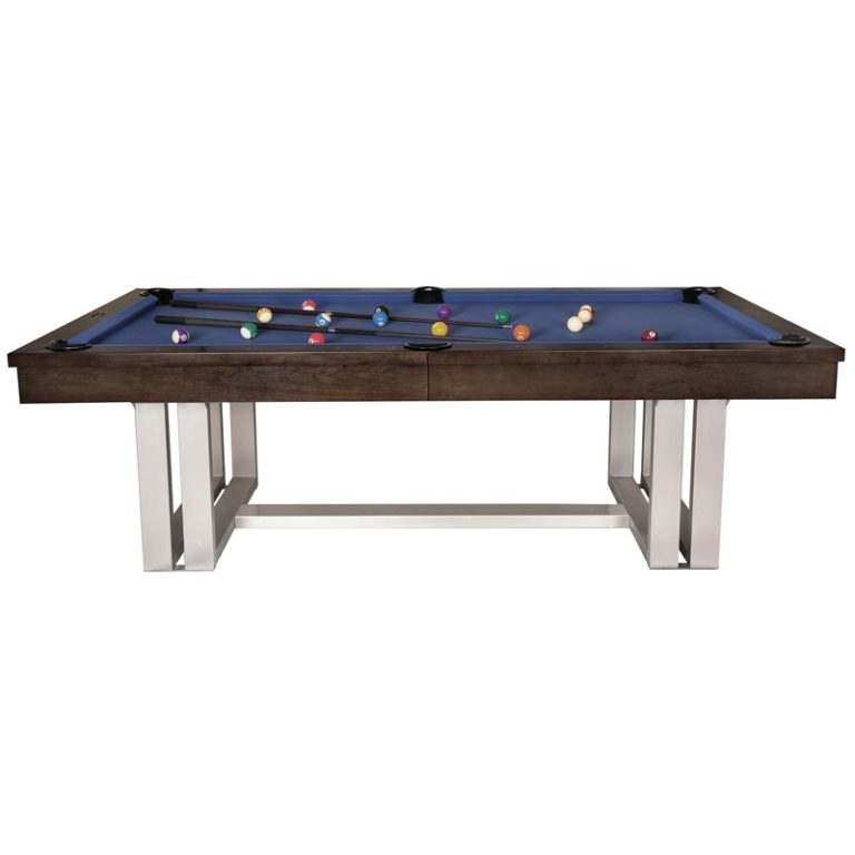 The Hamilton Dining Pool Table 8 Foot Espresso Finish with Top