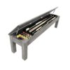 Silver Mist 76 inch Long Bench